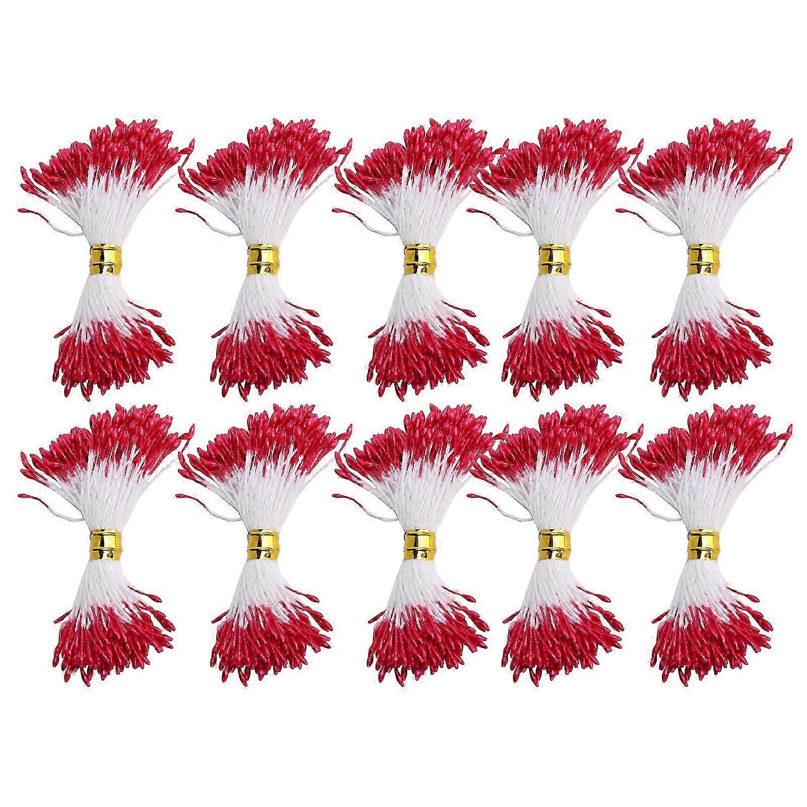 900db virágporzó piros gipsz anyag mesterséges csokor dekorációs kiegészítők