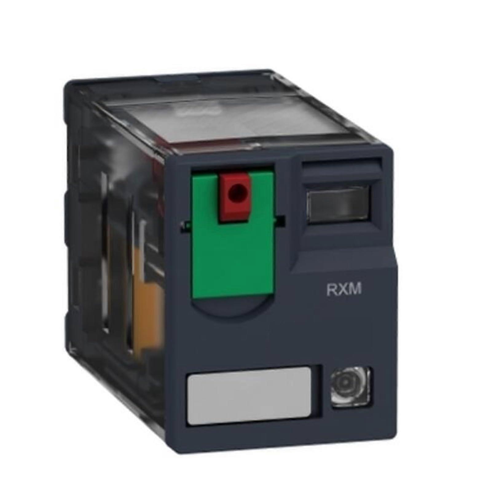 RXM4AB2E7 Harmony 6A 4 Changer Miniature PlugIn Relay with LED, Lockable Test Button, 48V AC