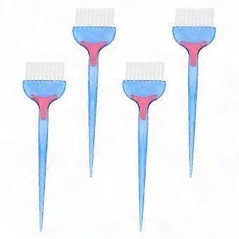 Haarfärbekamm für professionelles Färben - 4 Stück Haarfärbebürste & Kamm Set (22,5x6cm) Blau