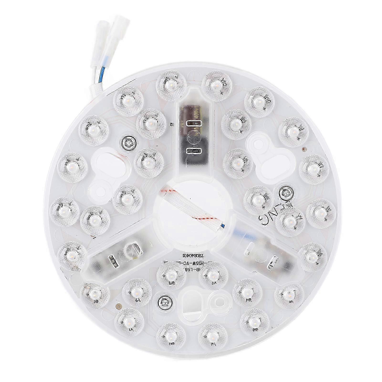 5.3 بوصة مروحة السقف LED استبدال الضوء 3000K 4200K 6500K 3 لون عكس الضوء 15W جولة LED ضوء التعديل التحديثي كيت 95 إلى 265 فولت-جيد