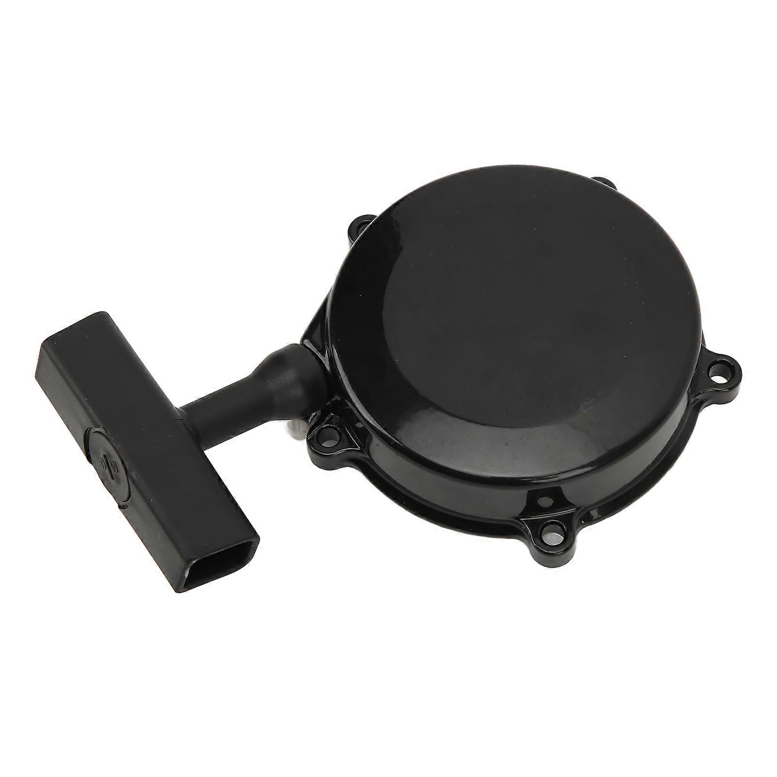 Recoil Starter Universal Aluminum Alloy Black Engine Pull Start Assembly for Motorcycle