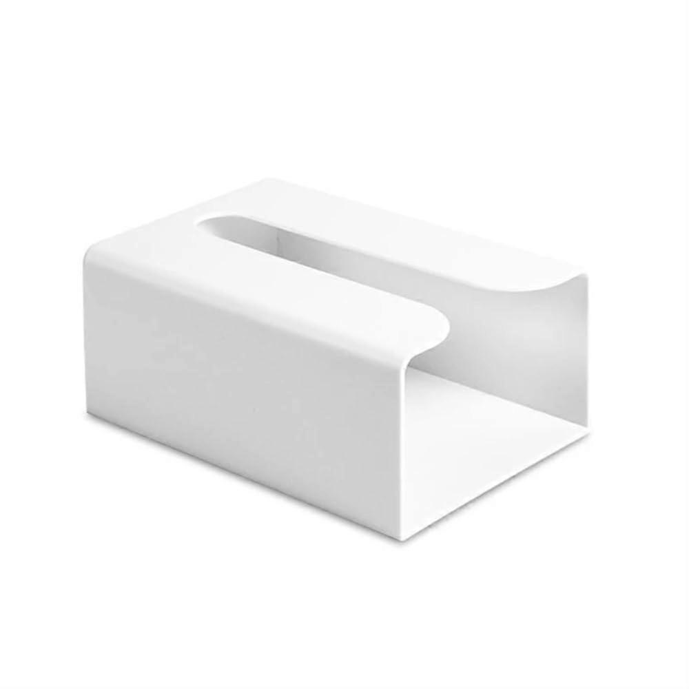 Tissue-Box Self-Adhesive Wall-Mounted Tissue Spender For Bathroom And Kitchen In White