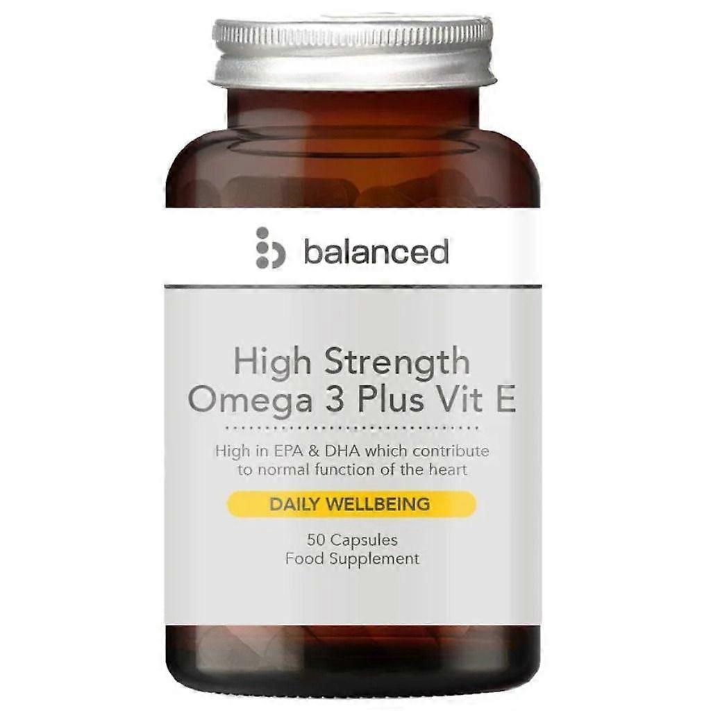 Balanced High Strength Omega 3 + Vitamin E Capsules 50