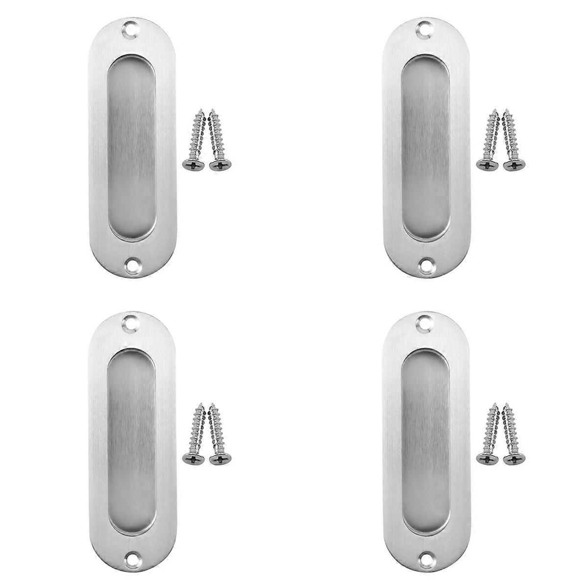 1pcs Rectangular Face Fix Recessed Door Pull Handle Stainless Steel