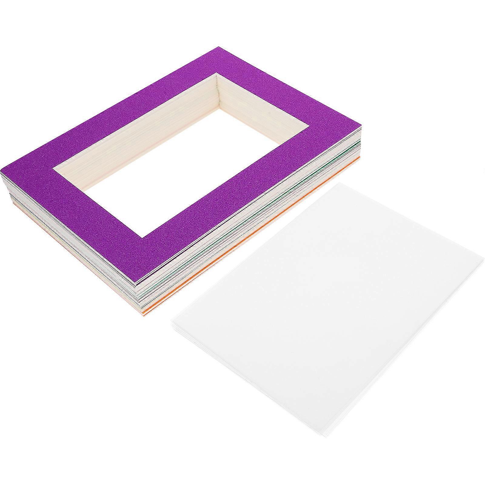 30 Pieces Assorted Color Cardboard Photo Frames for Decoration with Elegant Design and Secure Wall