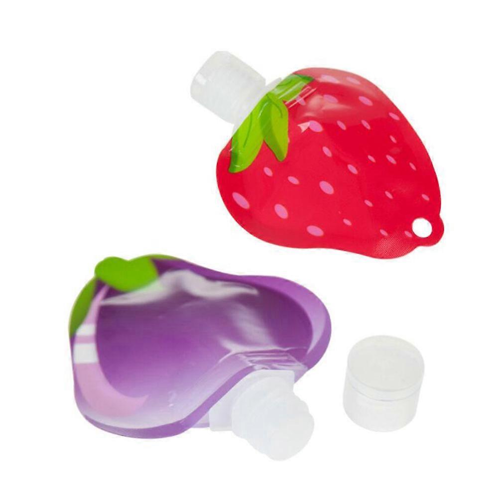 Reusable Travel Toiletry Bottles Portable Shampoo Container Purple Camping 6Pcs