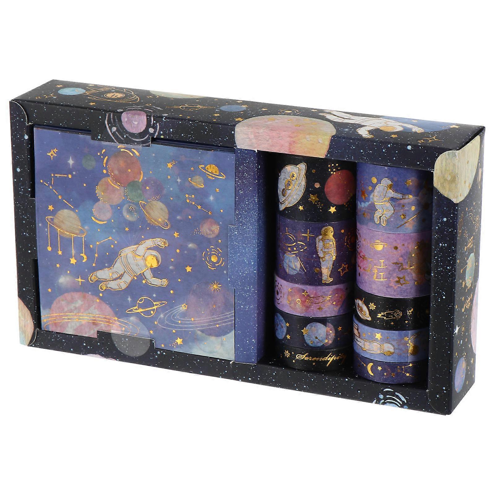 Decorative Masking Tapes Washi Tape present Box Set Stickers Art Crafts Projects Multi Colored 3x200cm Diy 1Set