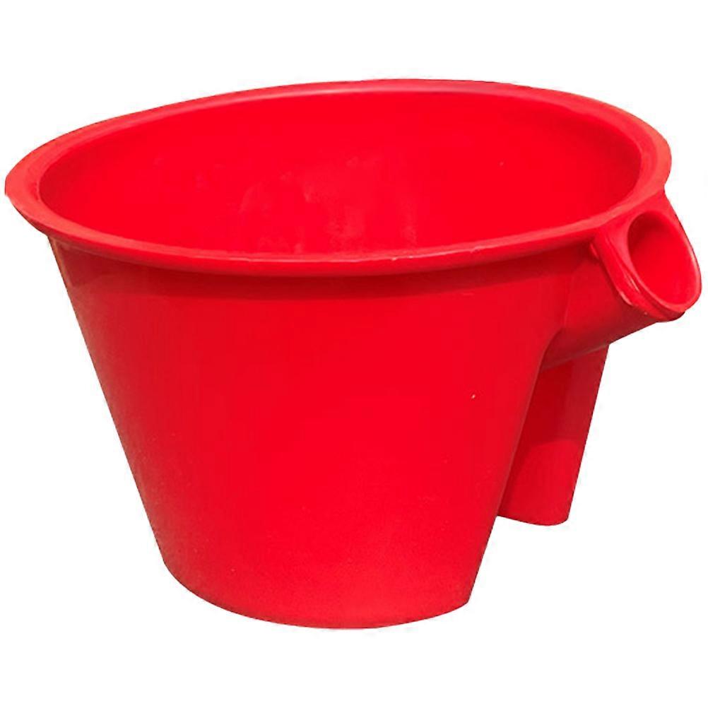 Plastic Water Scoop Fertilizing Plants Water Feeder Red Color Large Size Garden Ladle 1Set