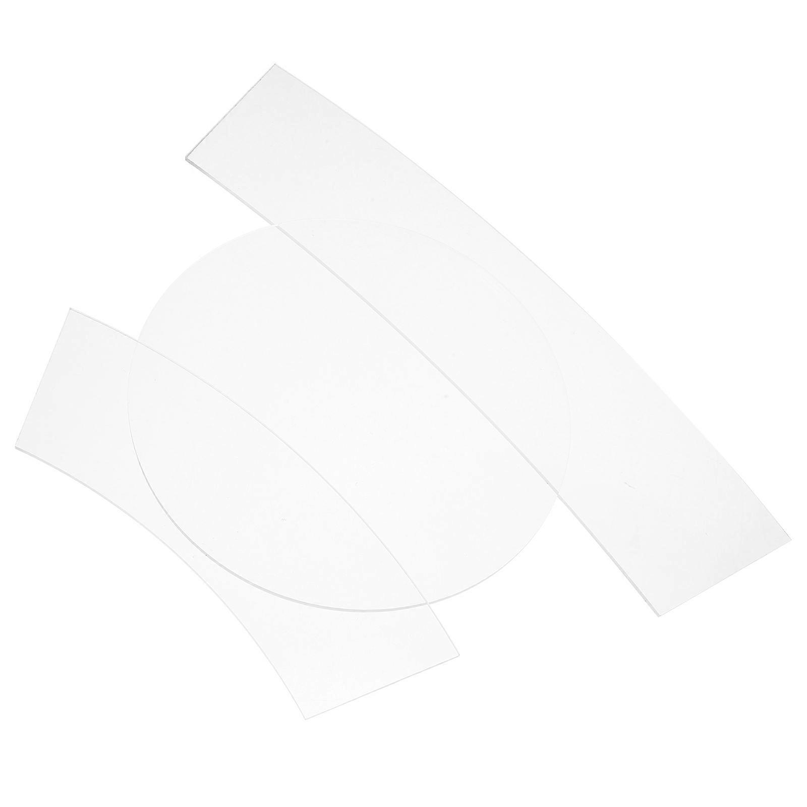 Quilting Ruler Clear Acrylic Stencil Set High Precision Cutting Diy Projects Patchwork Tools Rectangular Shape 3Pcs