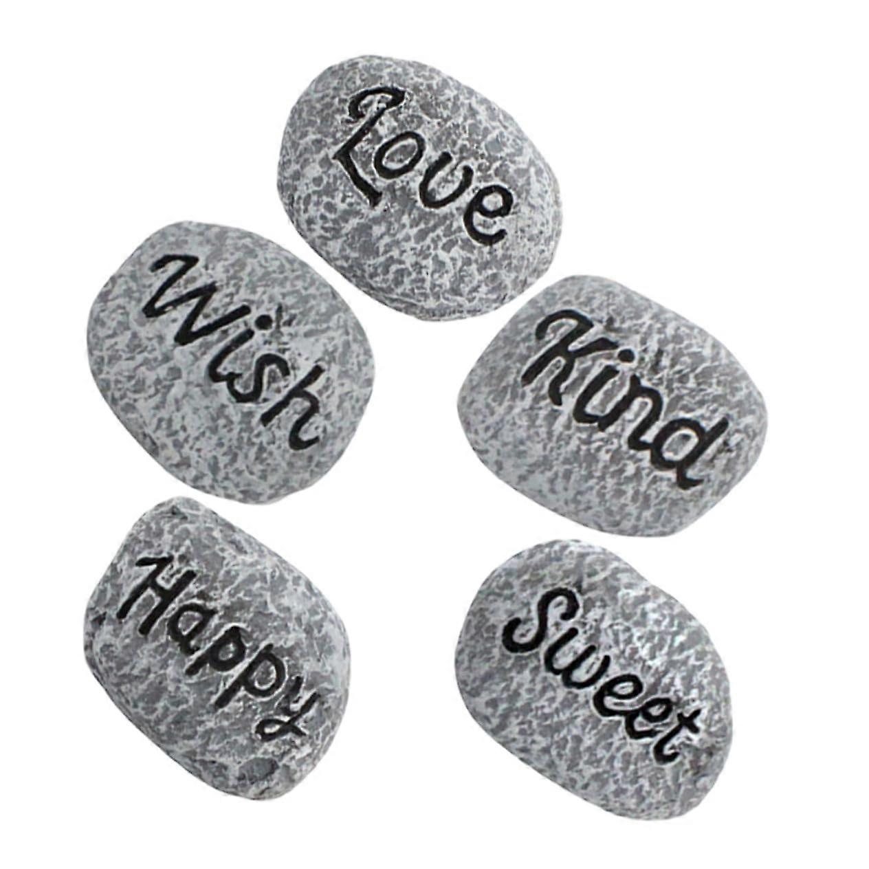 5 pieces of aquarium pebbles and plants, partial decoration for aquariums, flower arrangements, water features, and ponds. Practical.