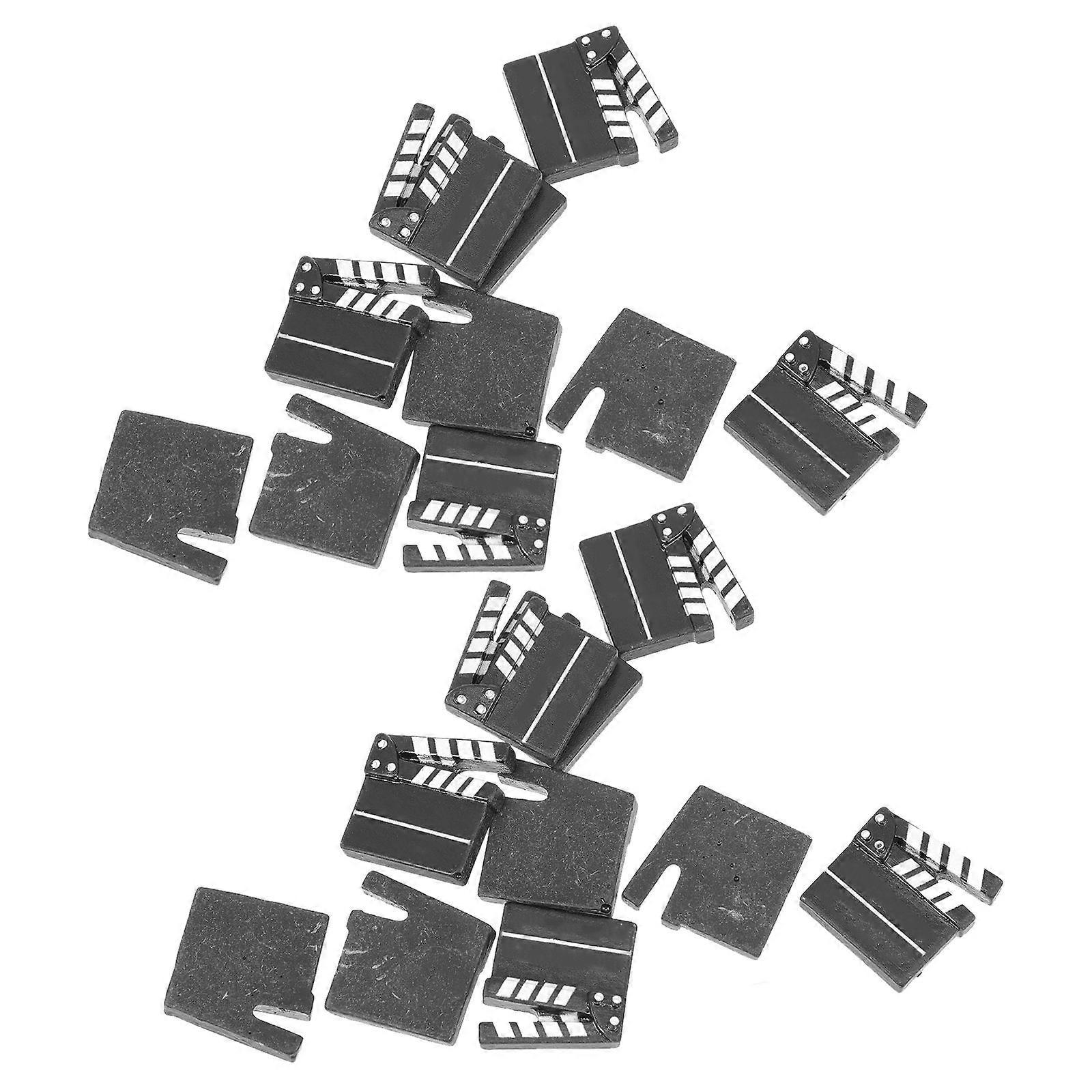20Pcs DIY Resin Phone Case Decorations Clapper Board Craft Ornaments