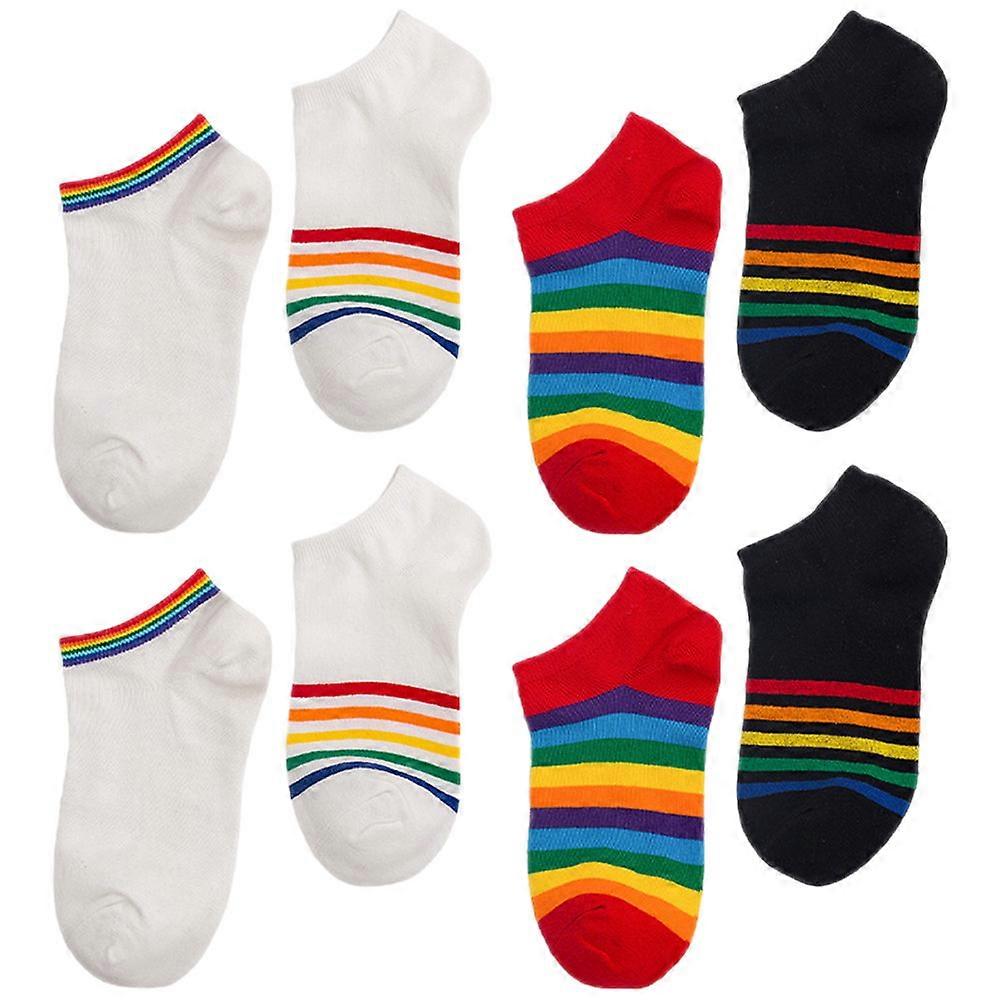 Athletic Socks Women Short Socks for Outdoor Use Elastic 4 Pairs