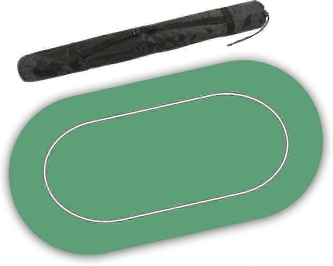 Non Slip 70 x 36 inch Neoprene Rubber Foam Poker Table Mat and Card Game Layout
