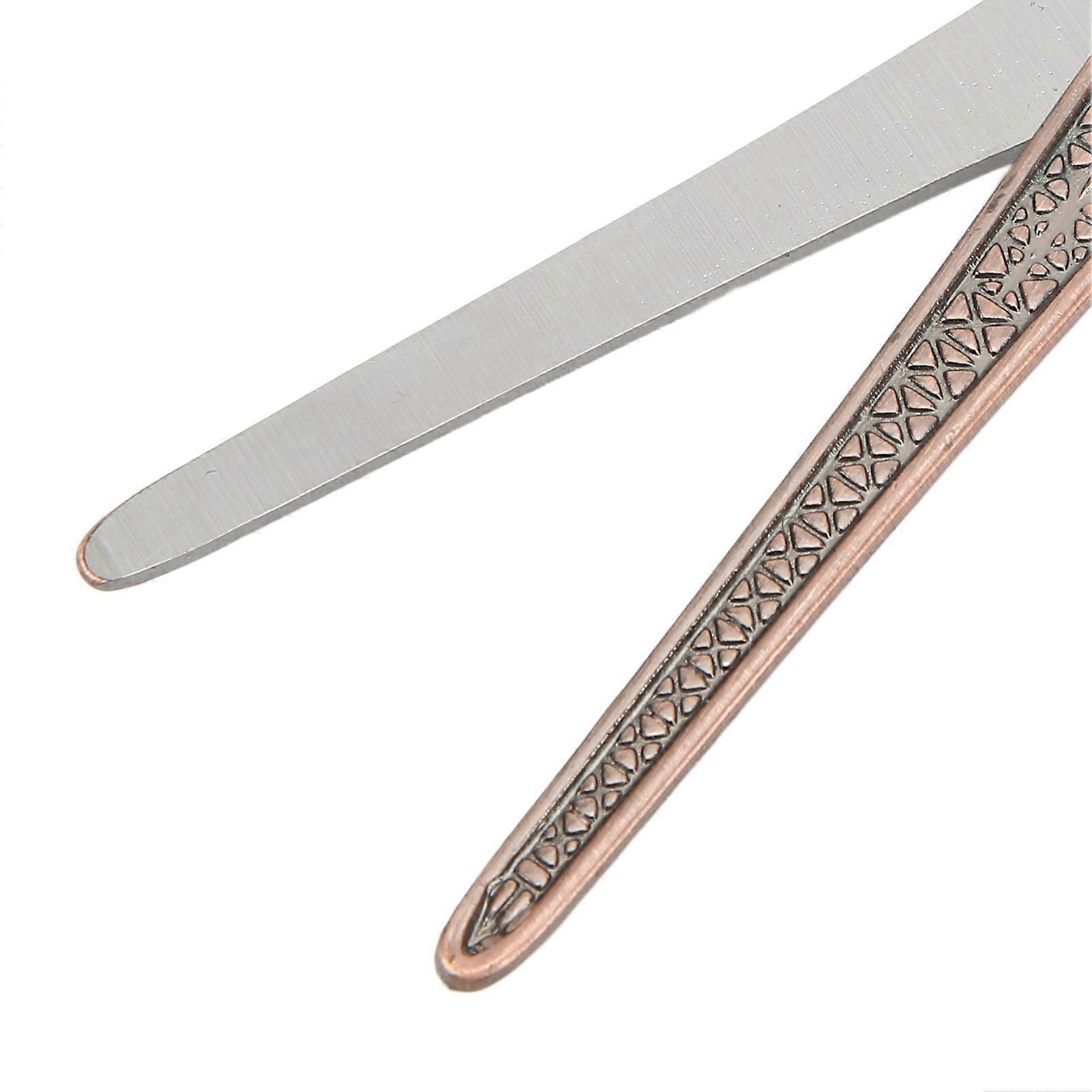 Embroidery Scissors Red Copper Color Tower Pattern Retro Style Moderate Size Stainless Steel Fabric Cutting Tool