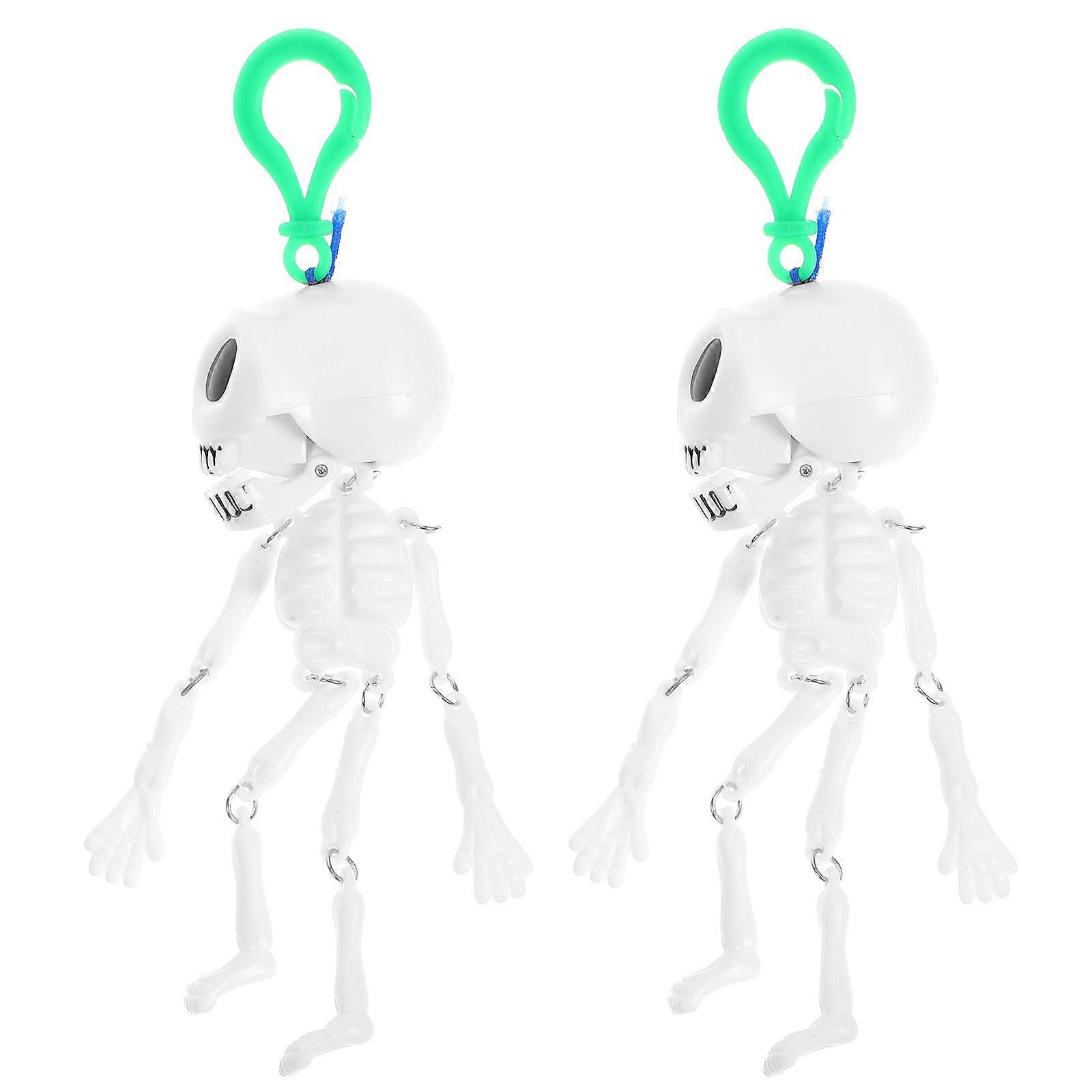 Halloween Skeleton Pull String Set   2 Pack for Skull Props, Party Decorations & Trick Treating Fun