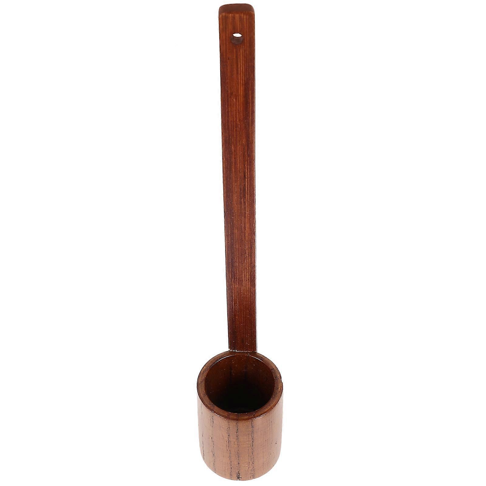 Wooden Long Handle Kitchen Ladle for Scooping Wine Water Beer in Kitchen 1 Piece