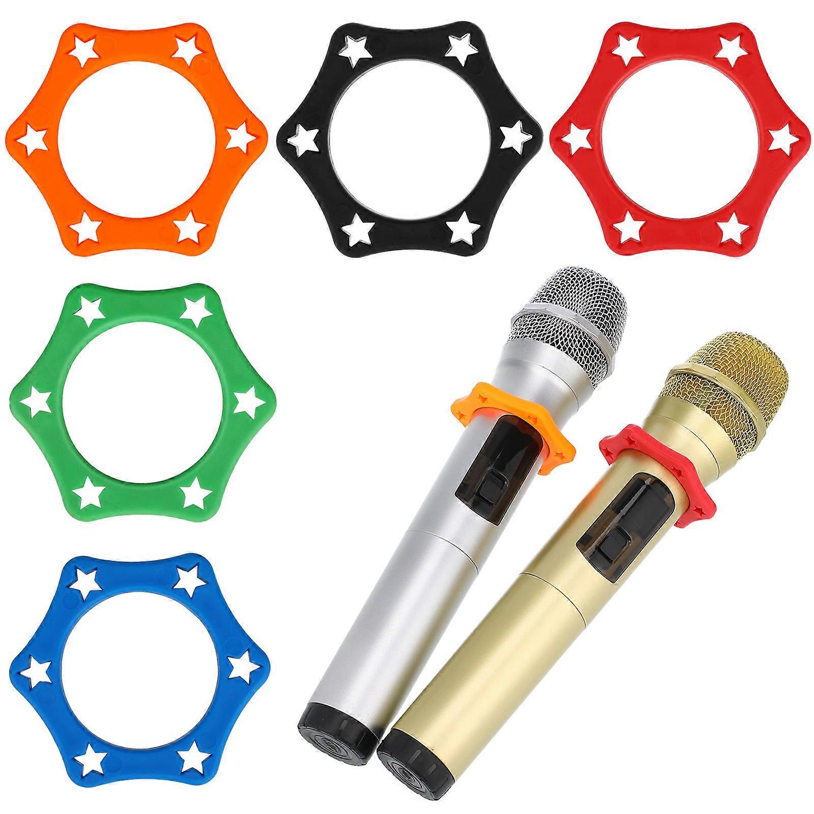 Anti Roller Ring for Microphone Protects from Shocks Bumps Falls Plastic Assorted Color 35mm