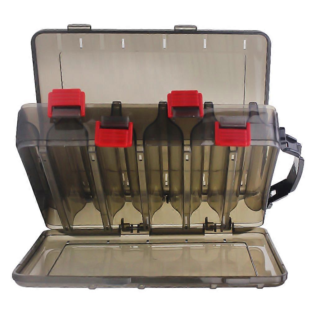 Bait Holder Fishing Tackle Storage Box Storage for Fishing Lures Double Layers Design Assorted Color 1Pcs