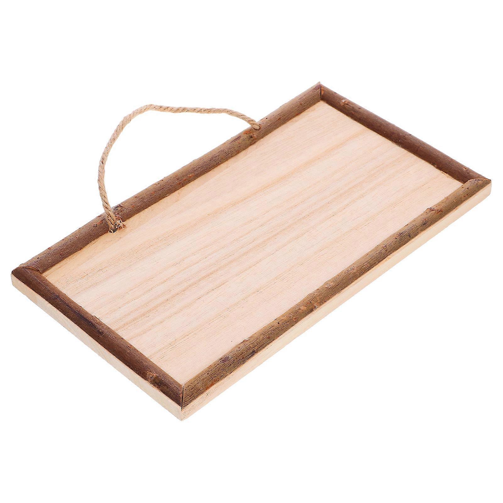 Decorative Signs Wood Plaque Blank Unique Wooden Sign For Minimalist Aesthetics 20.20X11.50X1.00CM 1Pack