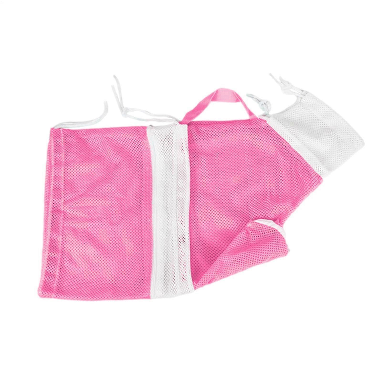 Cat Bath Bag, Pet Bathing Bag, Soft and Breathable Cat Shower Bag, Adjustable Removable Pet Washing Bag for Daily Cleaning, Pink