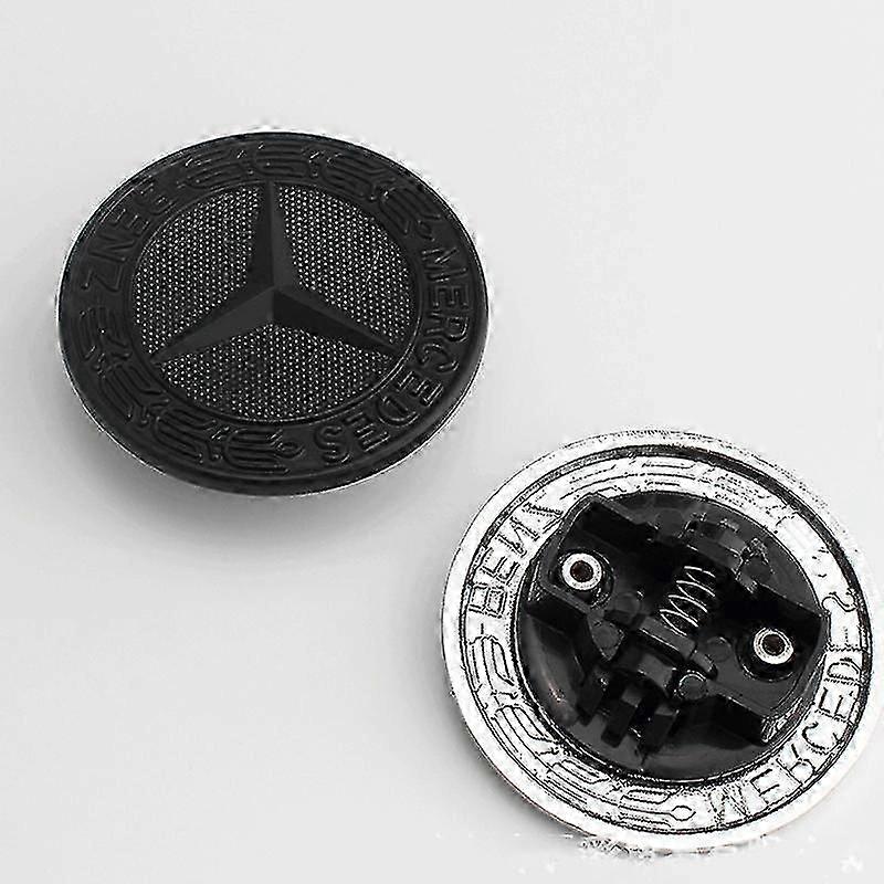 מרצדס בנץ מכסה המנוע סמל החלפת לוגו אוזן חיטה סטנדרטי שטוח עבור תג מכסה המנוע
