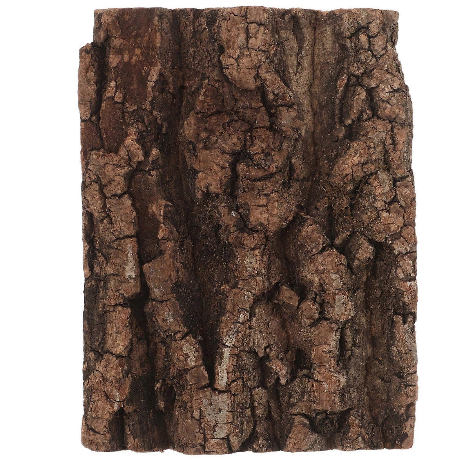 Natural Cork Bark Terrarium Backdrop For Reptile Habitat Realistic Climbing Wall Decor For Gecko Turtle Bearded Dragon Lizard Easy Clean Vertical