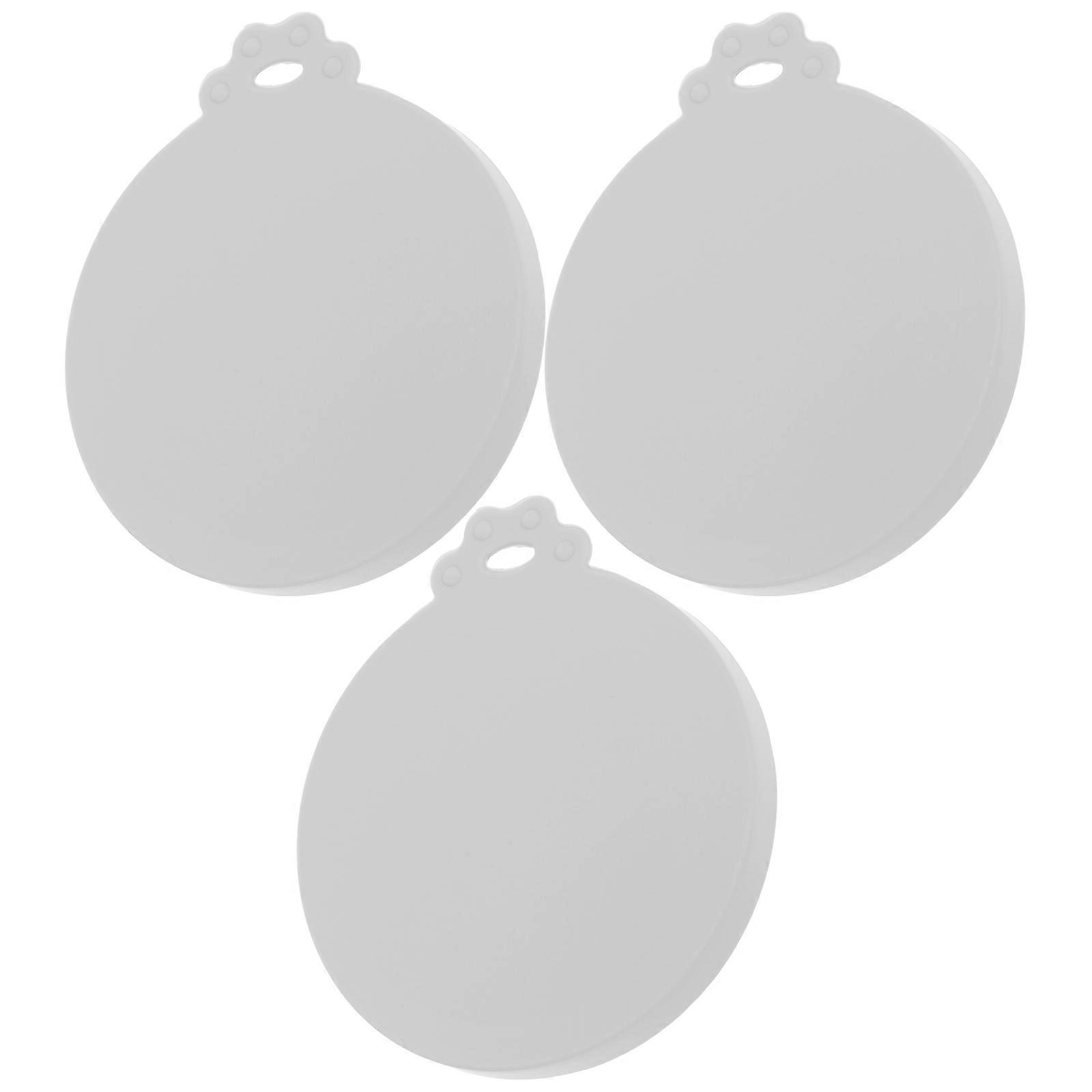 Reusable Silicone Lids for Food Storage with Good Sealing Performance Grey Fits Home Use 3pcs