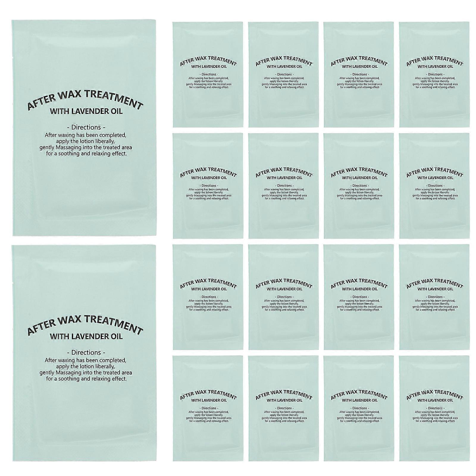 20 Pack Post Wax Oil Wipes for Wax Removal, Soothing Cleaning Pads for Smooth Skin After Waxing, Travel Friendly Calming Wipes