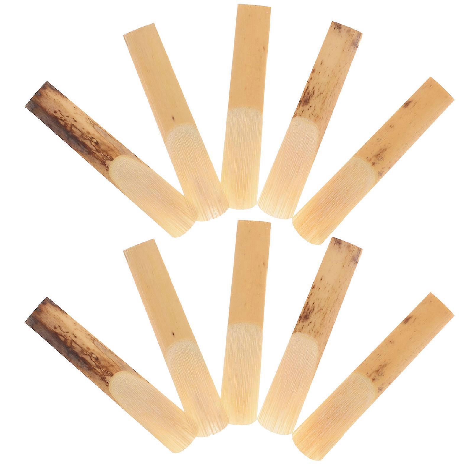 Clarinet Reeds B Flat Clarinet Accessories for Beginners Practical Sound Production Light Yellow 6.80X2.10X0.20CM 10Pcs