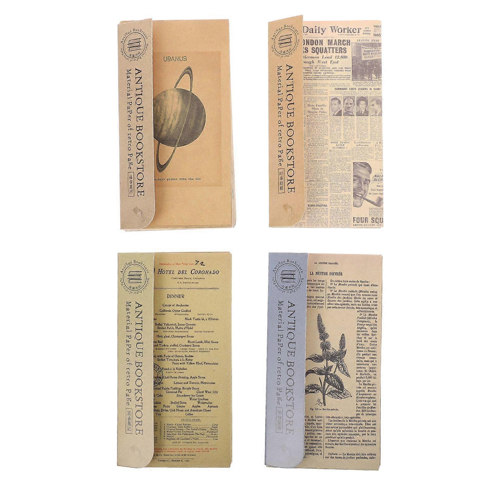 4 sæt scrapbog dekorativt materiale papir mode DIY Journal kunsthåndværk papir