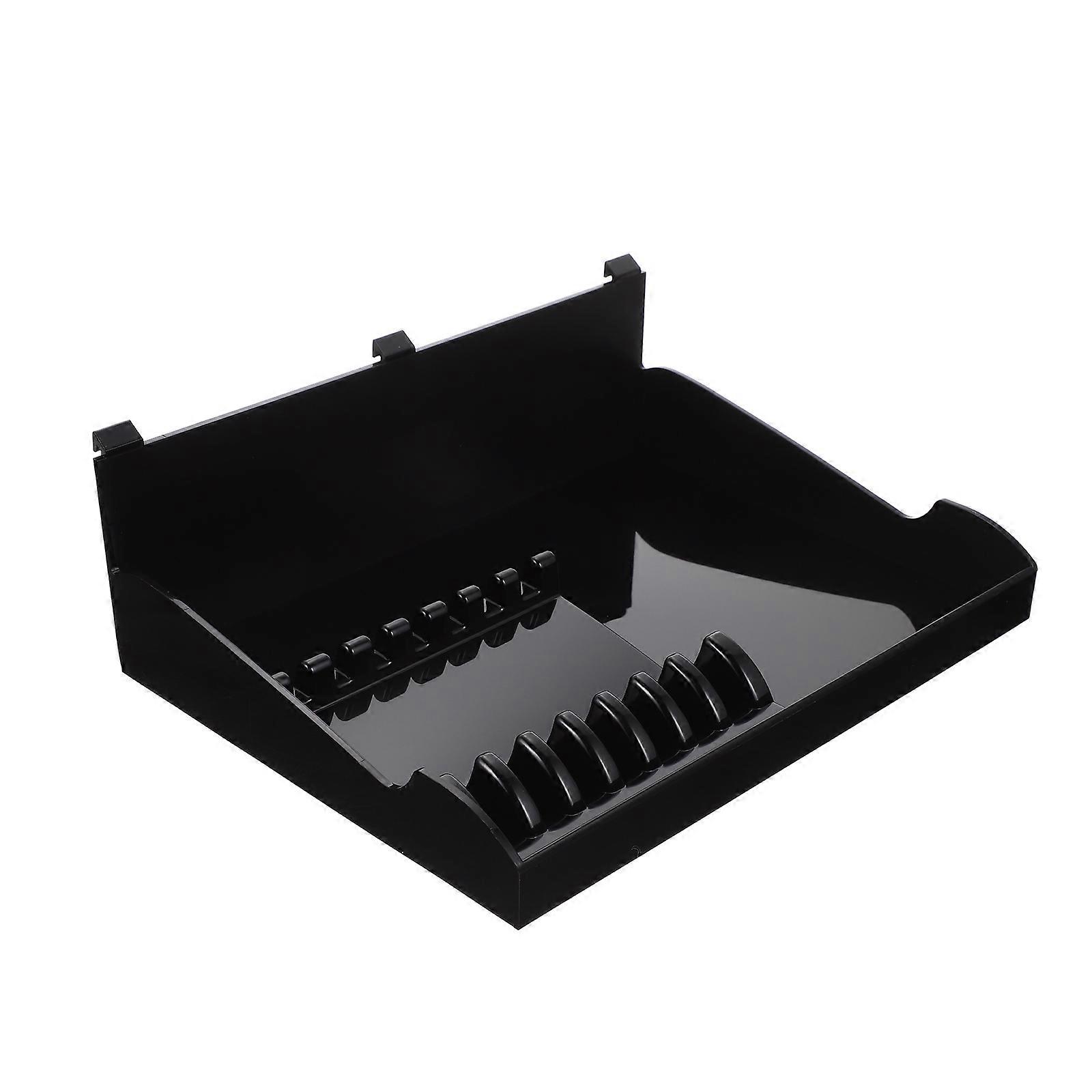 Hair Salon Storage Box for Barbers Black ABS Material 1 Piece Lightweight Durable