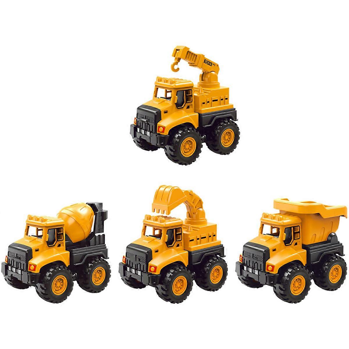Construction Vehicle Toys For Toddlers Socialization In Orange Small Size Lightweight Design 1 Set