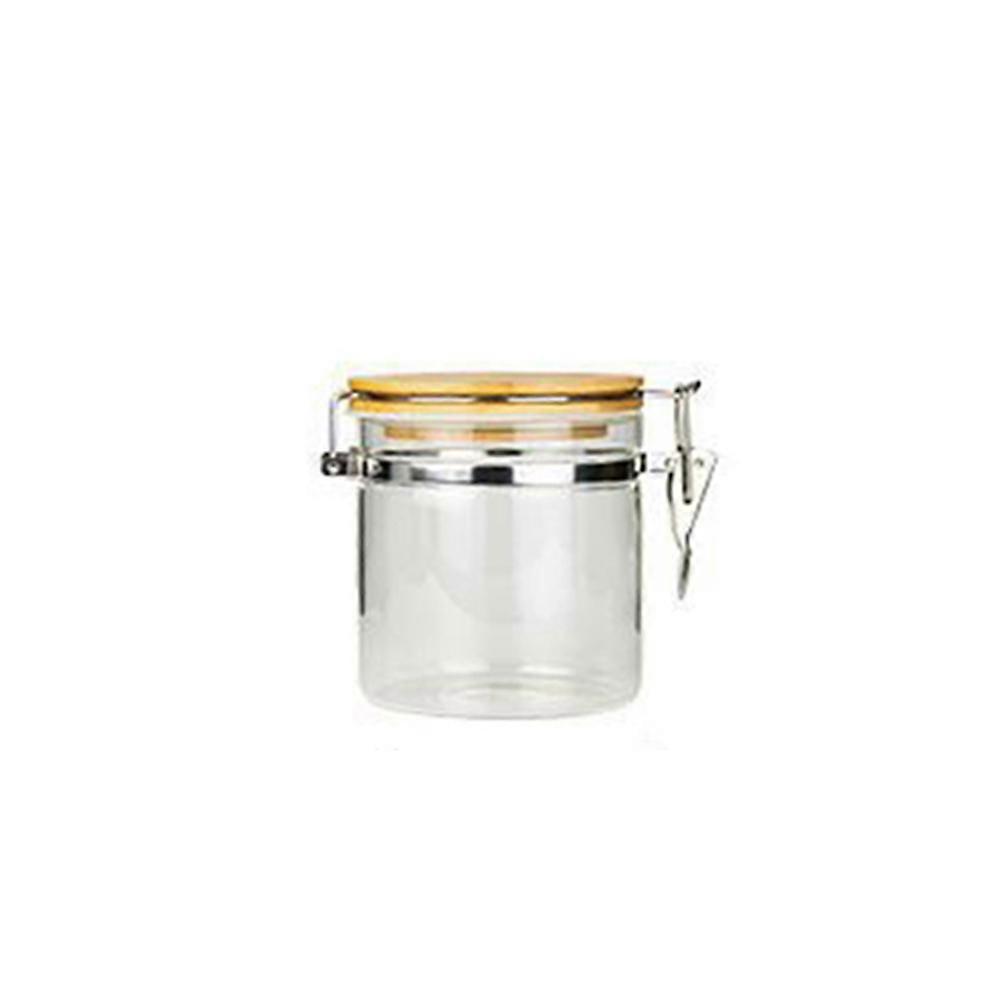 Moisture Resistant Stainless Steel Airtight Jar For Food Preservation 860ML Transparent Container 1Pack