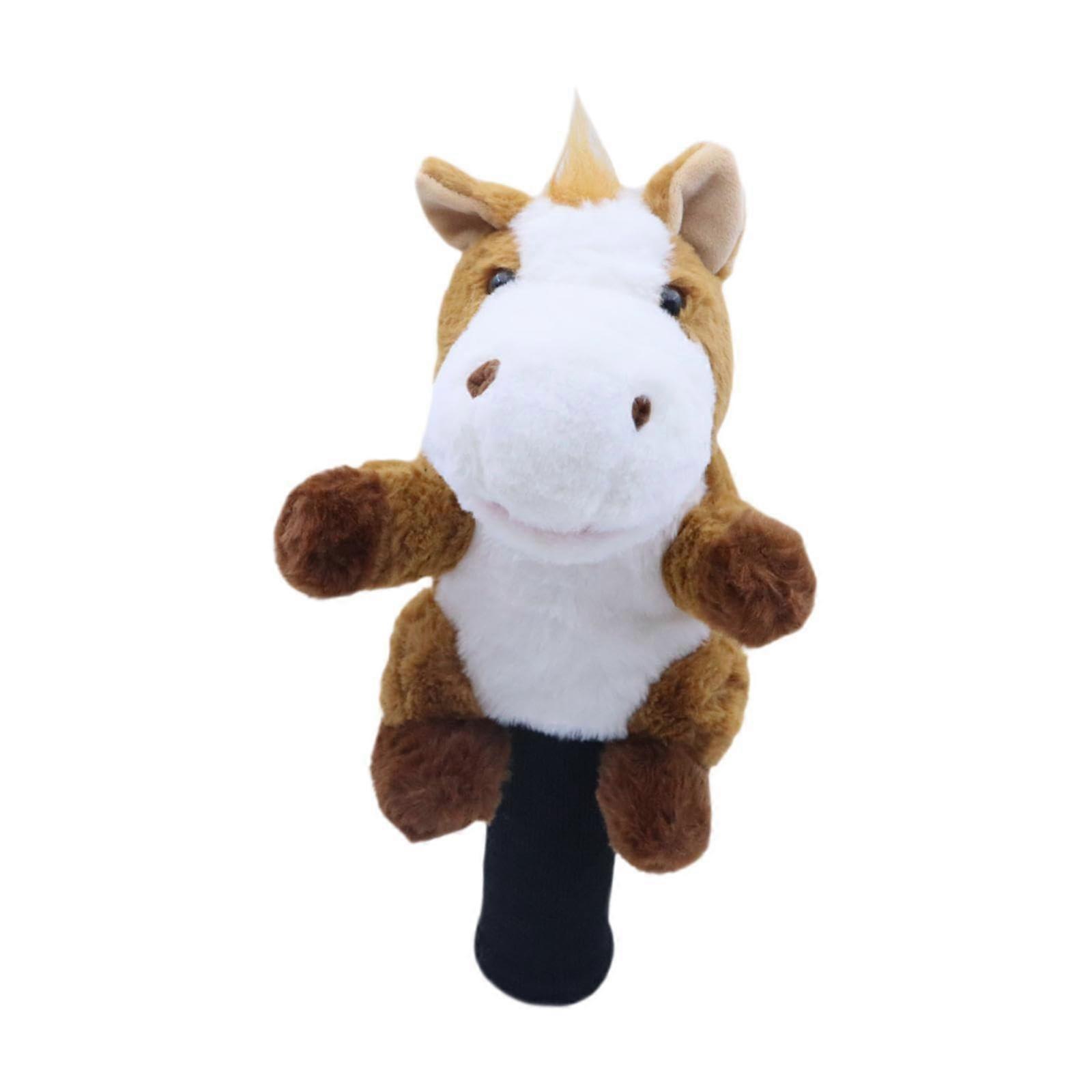 Wooden Golf Club Head Cover, Cute Scratch-Resistant Design, Practical for Beginners, Sports Parks, and Holidays