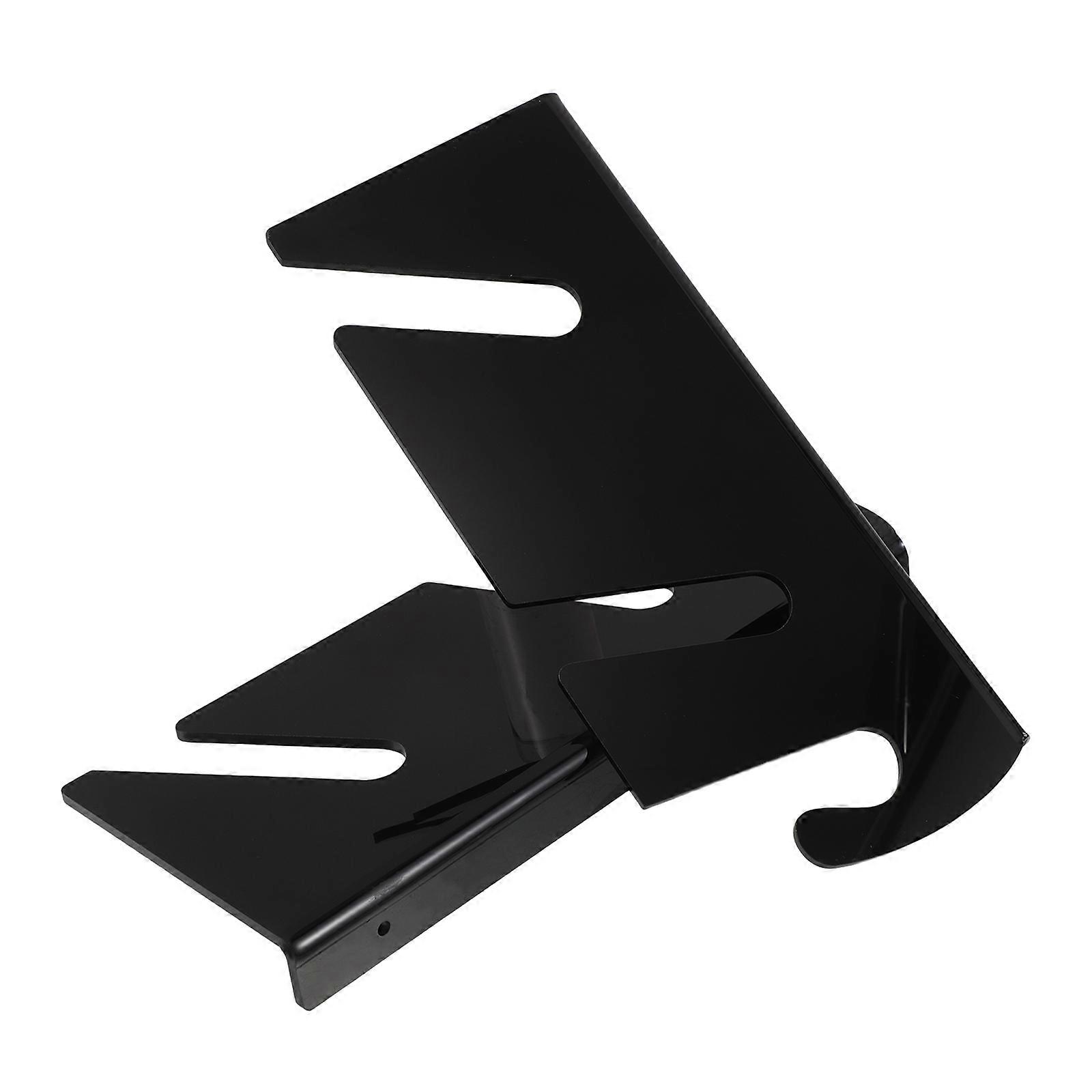 Skateboard Display Rack 1Set Black Acrylic with Tool-Free Setup for Skateboard