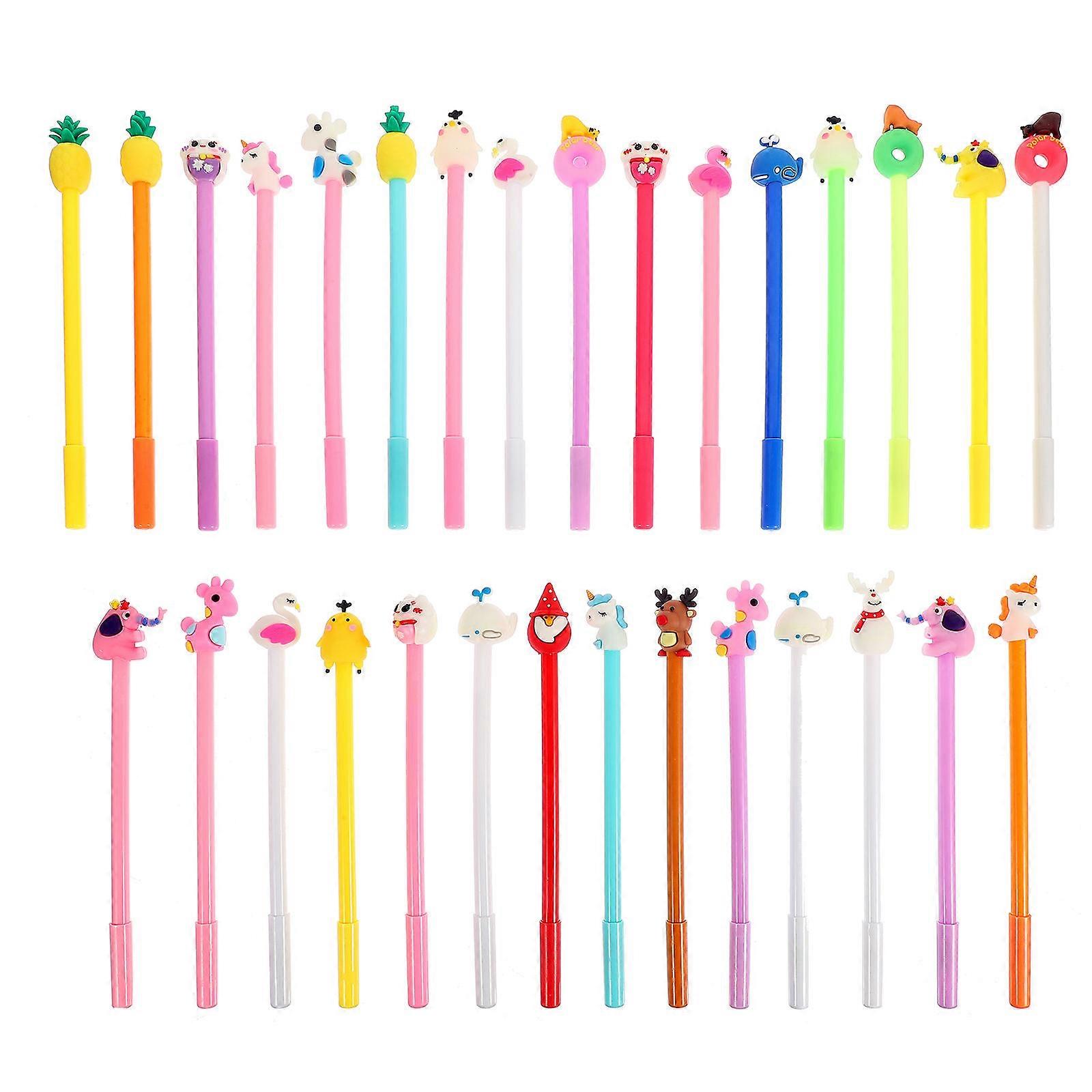 Δημιουργικό στυλό κινουμένων σχεδίων 30Pcs κυλινδρικό σχέδιο ιδανικό για τη γραπτή δοκιμή σχεδίου στο σπίτι