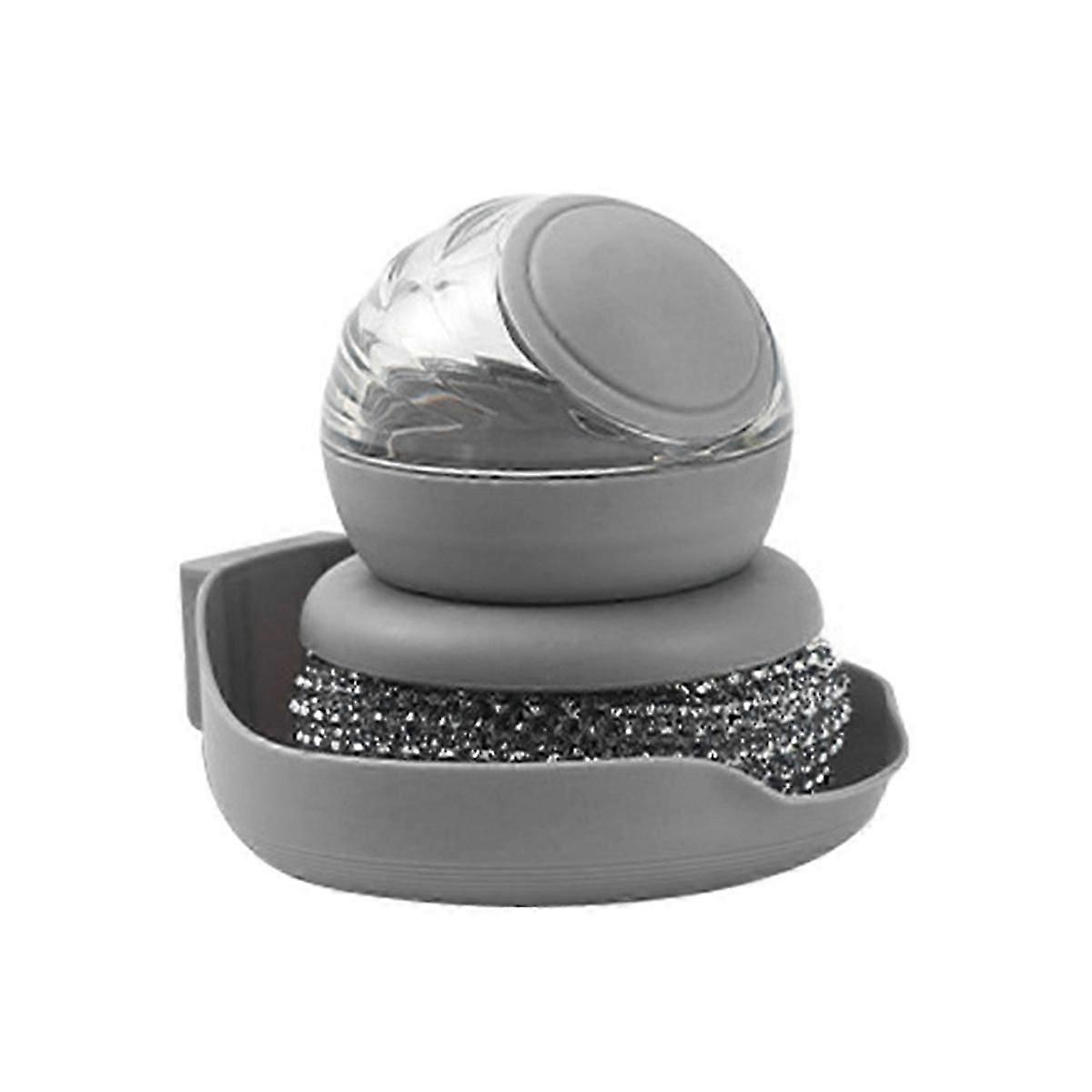 Kitchen Wash Pot Dish Brush with Automatic Soap Liquid Dispenser A