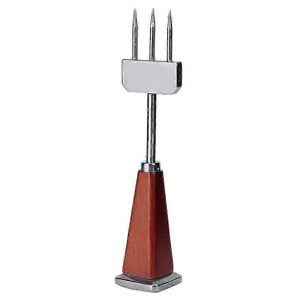 Stainless Steel Ice Pick & Crusher with Wooden Handle - Essential Chisel Accessory for Kitchen & Bar Use