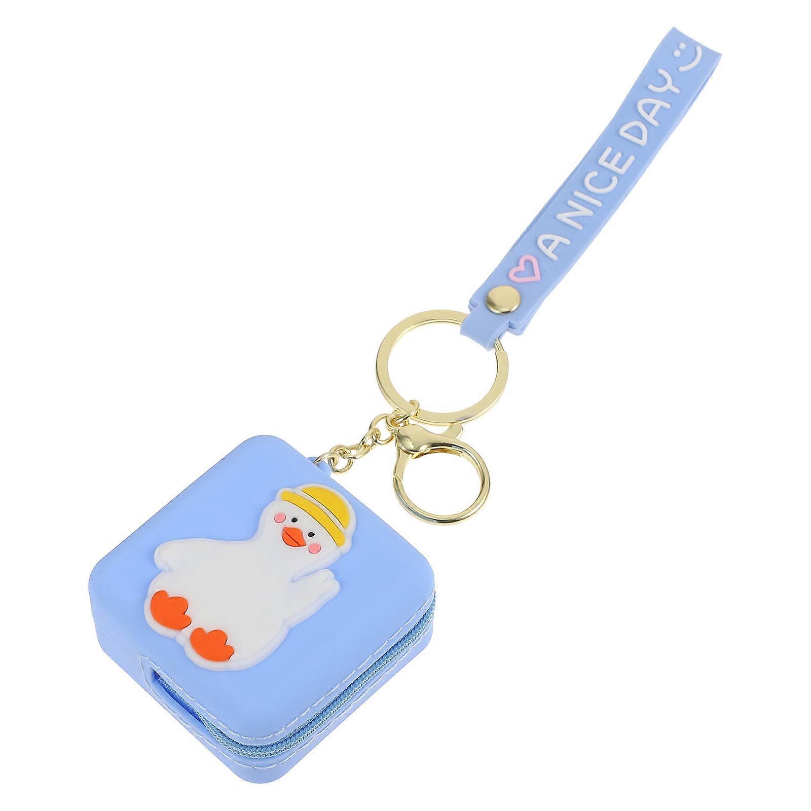 Portable Keychain Purse for Safe Data Cable Organization and Protection