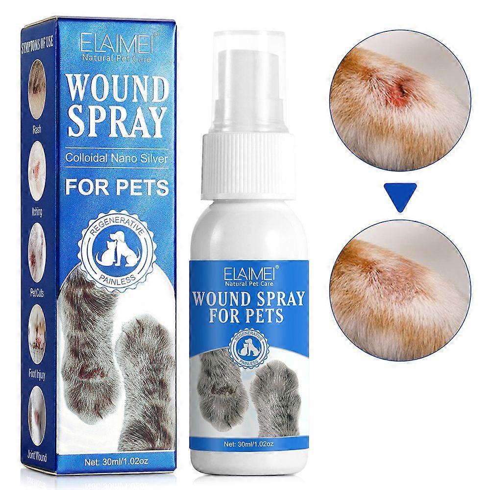 Pet Wound Spray para cão e gato arranhando ferida
