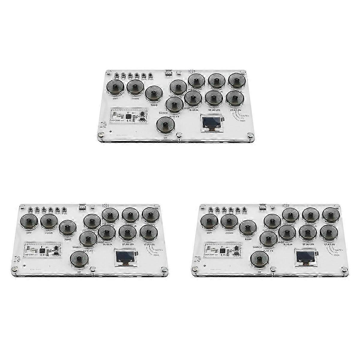 3X Arcade Joystick Controller Fight Stick Game Controller Mechanical Button for PC//PC/ Switch
