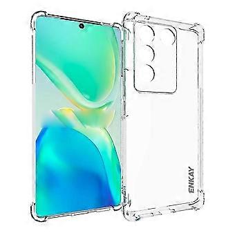 ENKAY Straw Hat Prince Transparent TPU Shock-Proof Mobile Phone Case (For vivo S16 / S16 Pro 5G)