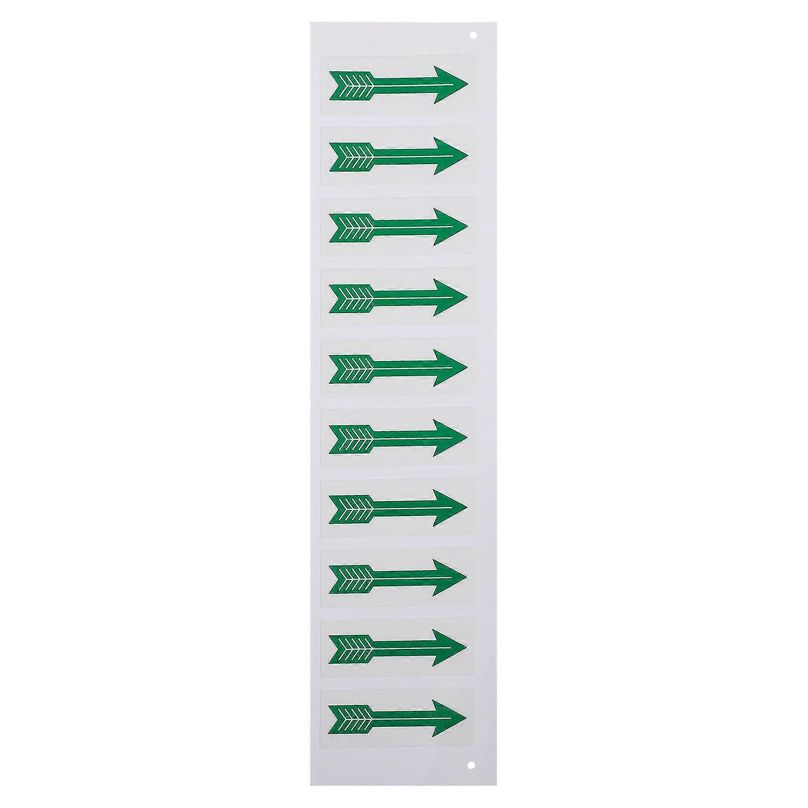 Arrow Direction Decal Stickers 10pcs Pack Warning Labels for Pipeline Flow Indication Durable Adhesive Stickers for Warehouses, Offices, Schools,