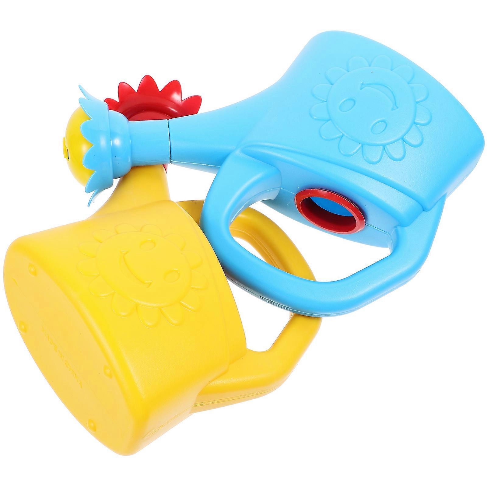 2pcs Watering Can for Thickened Beach Play, Ergonomic Handle, Fun Outdoor Gardening Bath Activity, Random Color