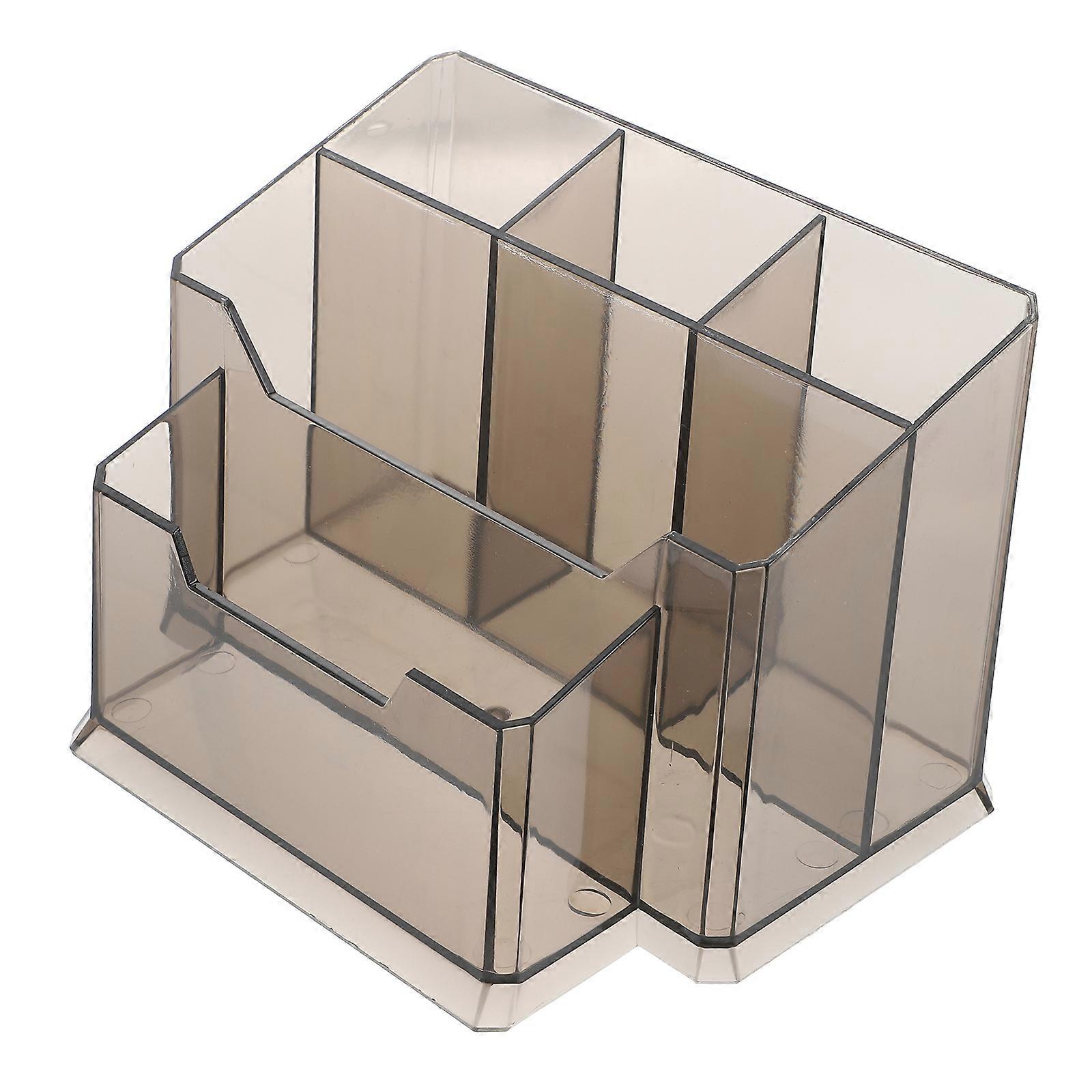 Transparent Pigment Storage Organizer Box For Tattoo Artists 14.5X10Cm Coffee Practical Use 1Set