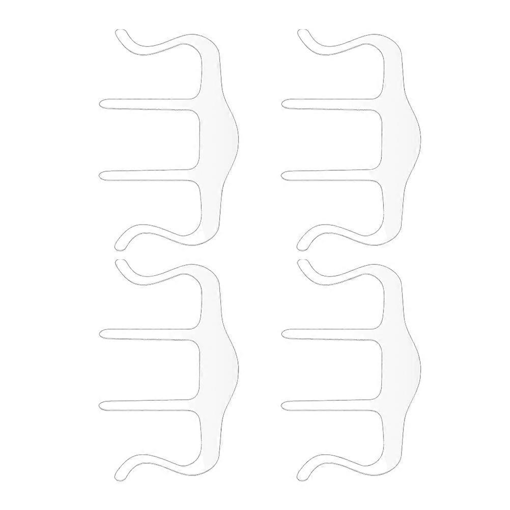Recipe Clip 4Pcs For Cooking Enthusiasts 12.1X7.6Cm Transparent Acrylic Structure Securing Recipes Effectively