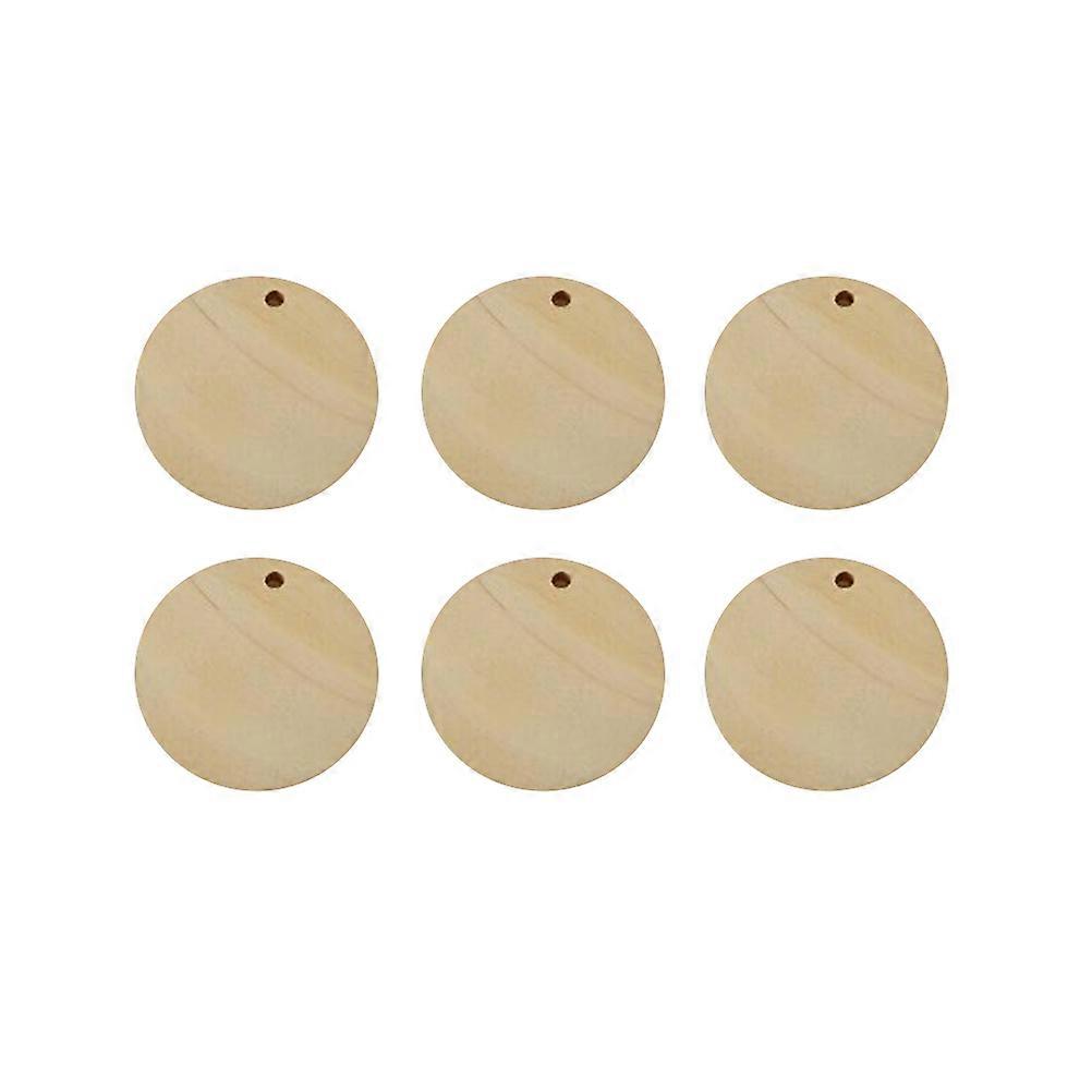 50pcs Beige Wooden Pendant Charm Set for Jewelry Making Durable Plastic Accessories 20mm