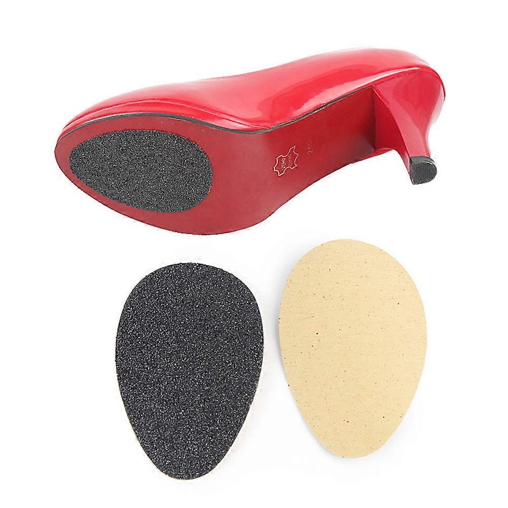 Black AntiSlip Shoe Pads with Strong Adhesive for High Heels and Boots Rubber Sole Protectors 1 Pair