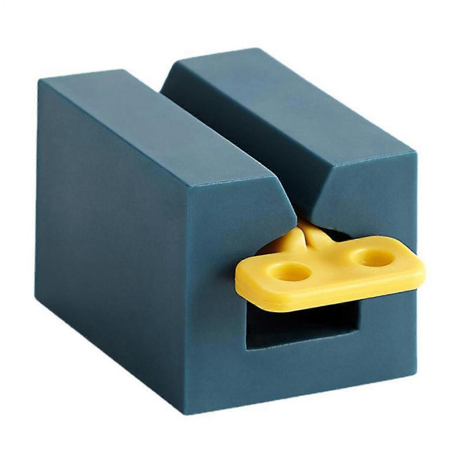 Rotating Toothpaste Holder, Manual Toothpaste Dispenser for Home Use, Dark Blue, 1 Piece, Easy Squeeze Design