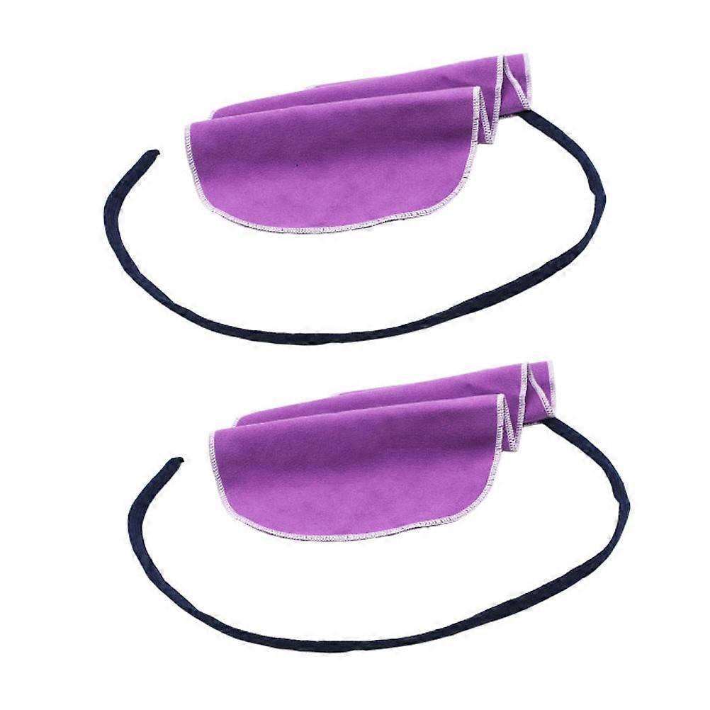 Saxophone Cleaning Cloth 2Pack Purple Made Of Suede For Effective Musical Instrument Cleaning And Travel Usage